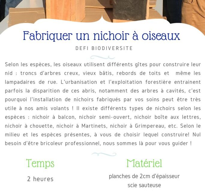 thumbnail of Fiche Défi – Fabriquer des nichoirs à oiseaux