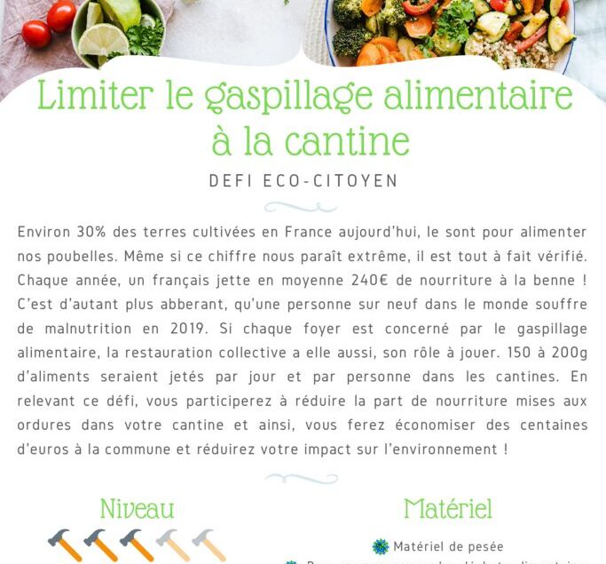 thumbnail of Fiche Défi – Gaspillage alimentaire