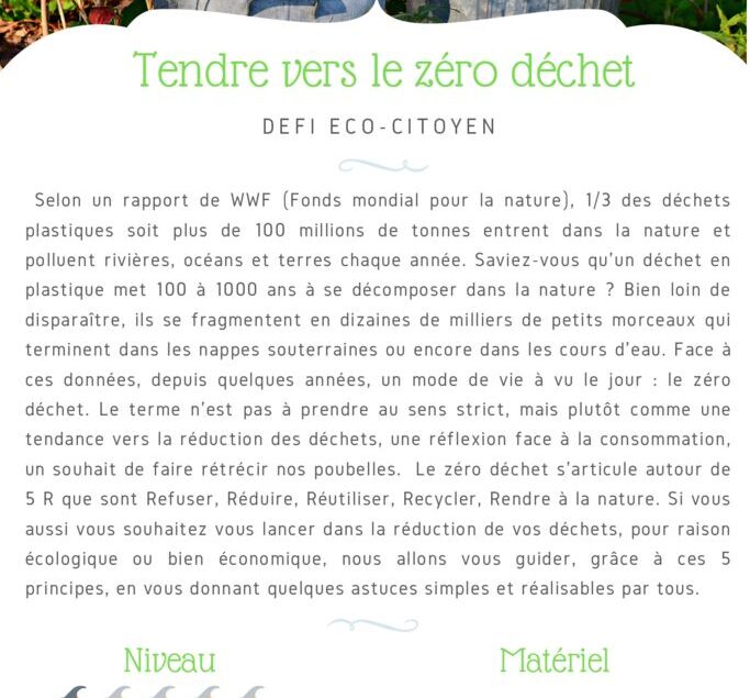 thumbnail of Fiche Défi – Tendre vers le zéro déchet